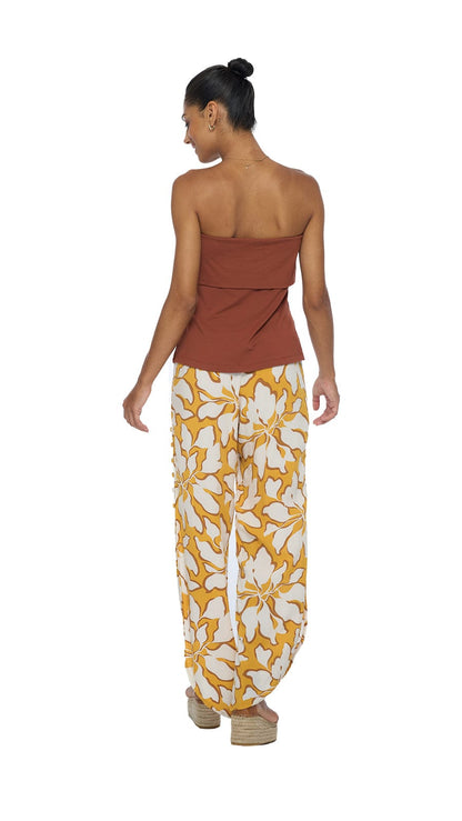 Stairway to Haven Pants - Bloomtide Amber