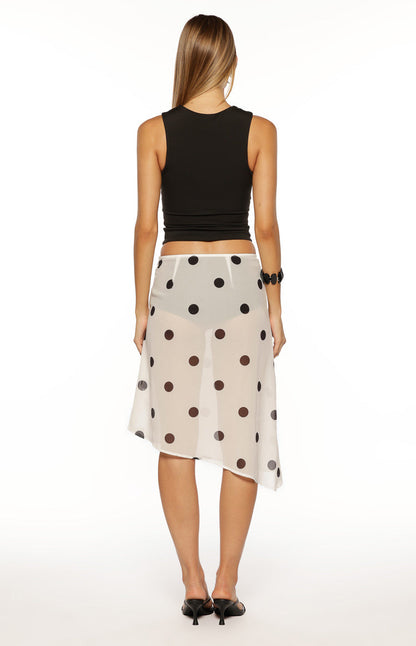 Langley Black V-Neck Tank