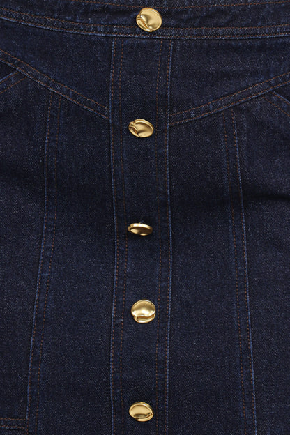 Narla Mini Skirt - Dark Denim