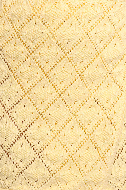 Palma Knit Mini Skirt - Butter Yellow